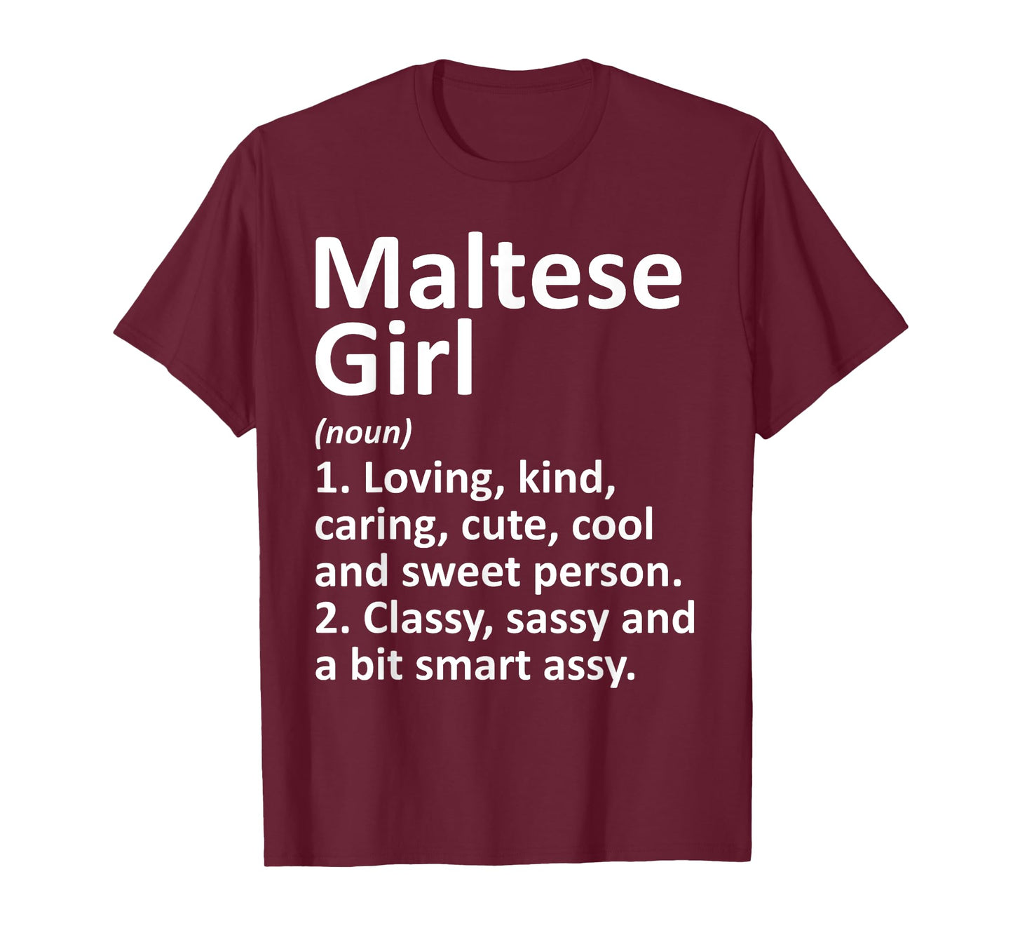 MALTESE GIRL MALTA Gift Funny Country Home Roots Descent T-Shirt