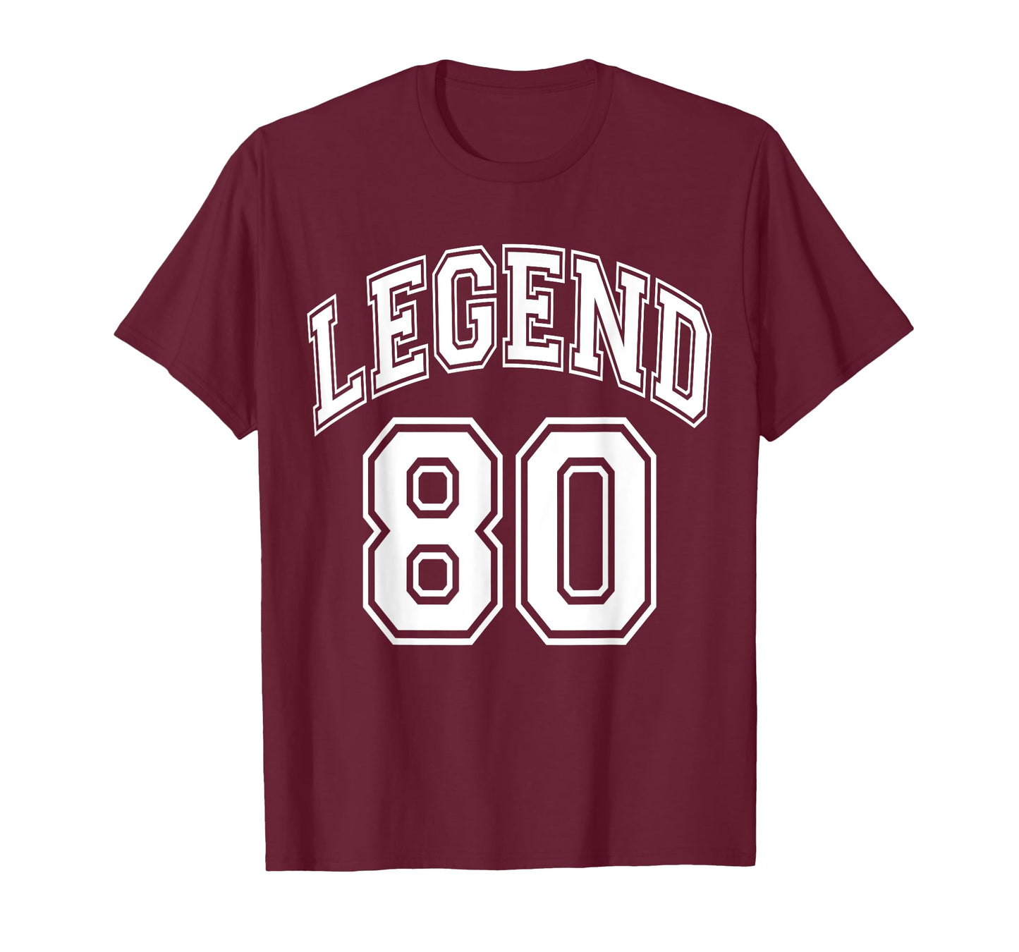 Legend 80 Number Varsity Team - 80th Birthday & 80 Years Old T-Shirt