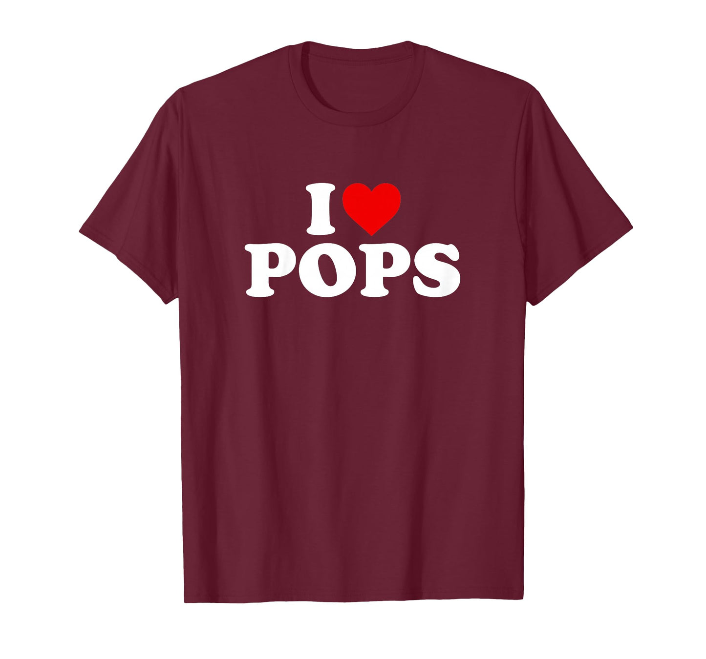 I Love Pops Shirt For Boy Girl Toddler Children Youth T-Shirt