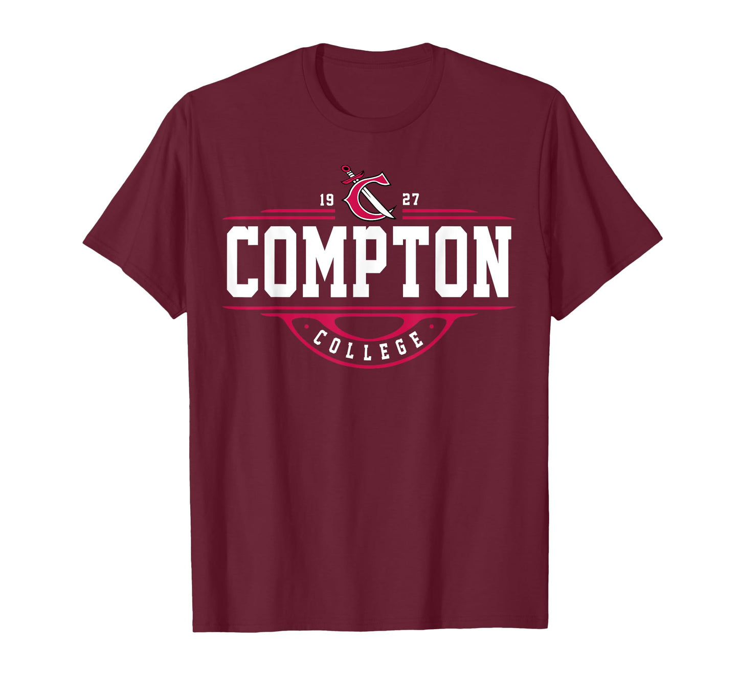 Compton College Arch Vintage Design for Men Women T-Shirt