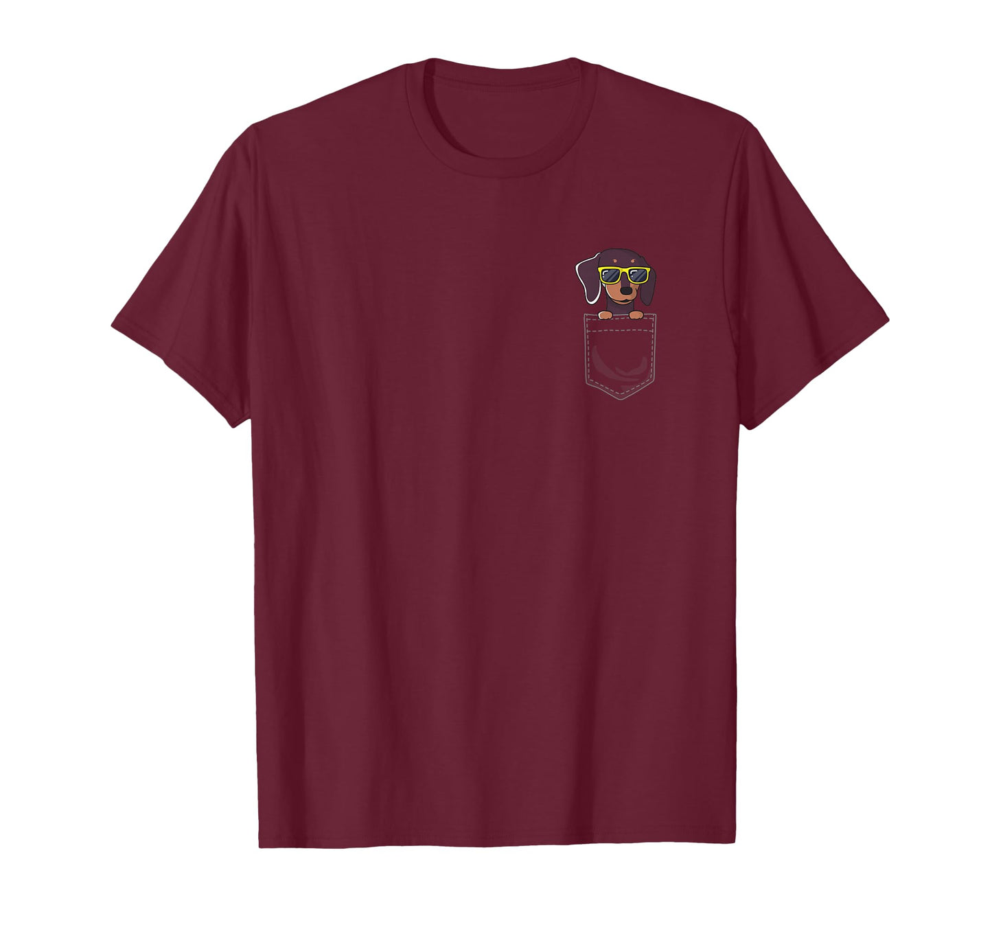 Cute Funny Dachshund Wiener Dog In Your Pocket T-Shirt