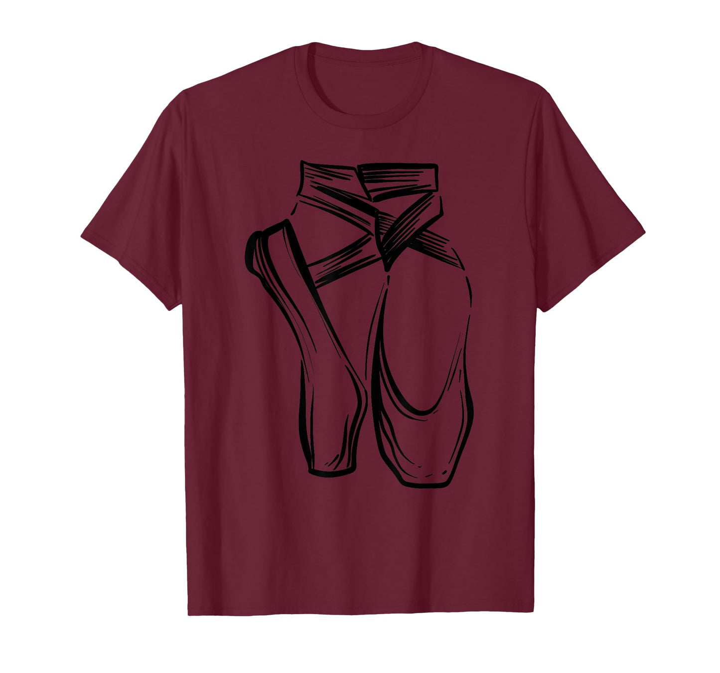 Funny Ballerina Gift Girls Cool Dancer Ballet Pointe Shoes T-Shirt