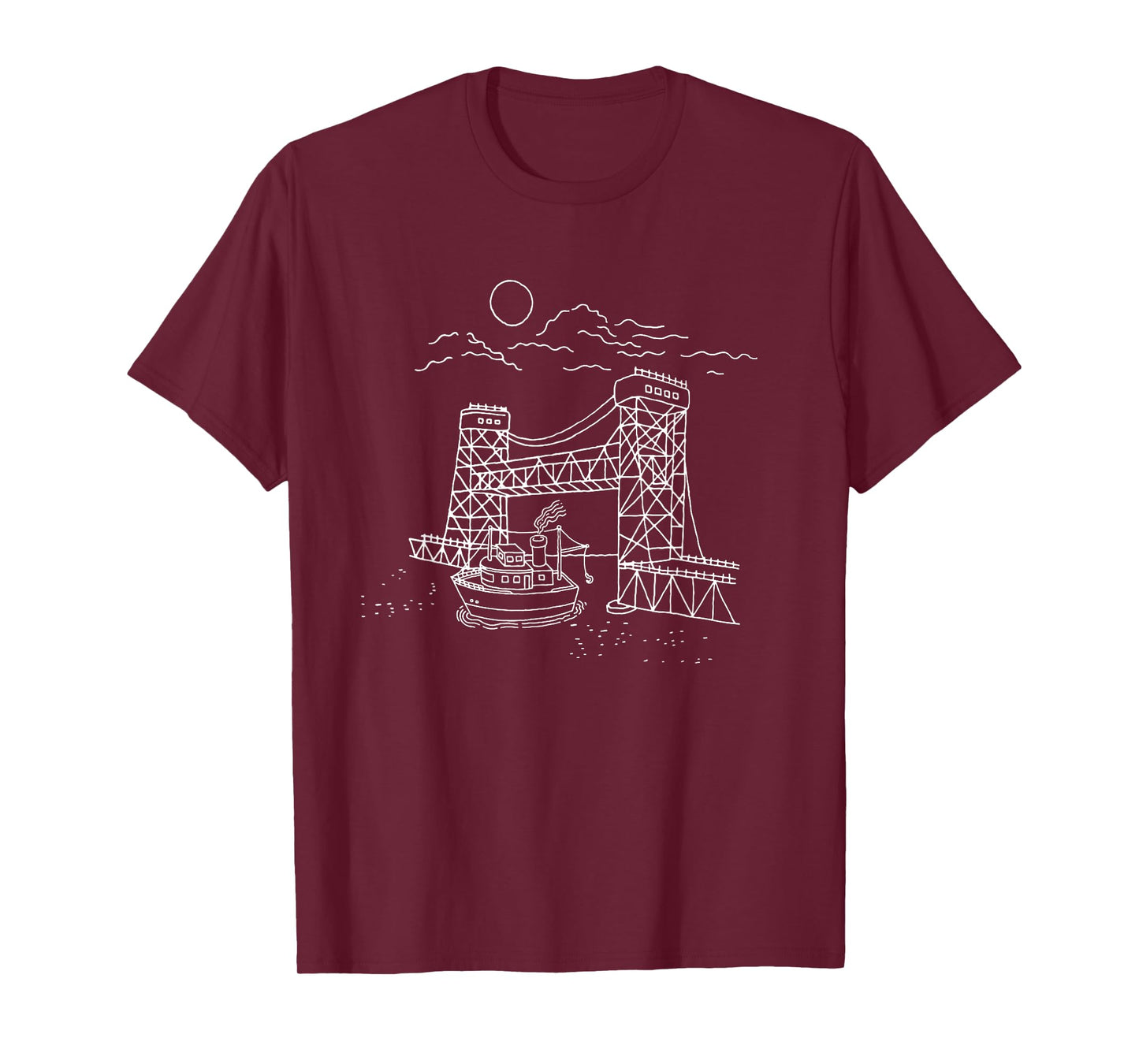 Portage Lake Lift Bridge Keweenaw Peninsula T-Shirt