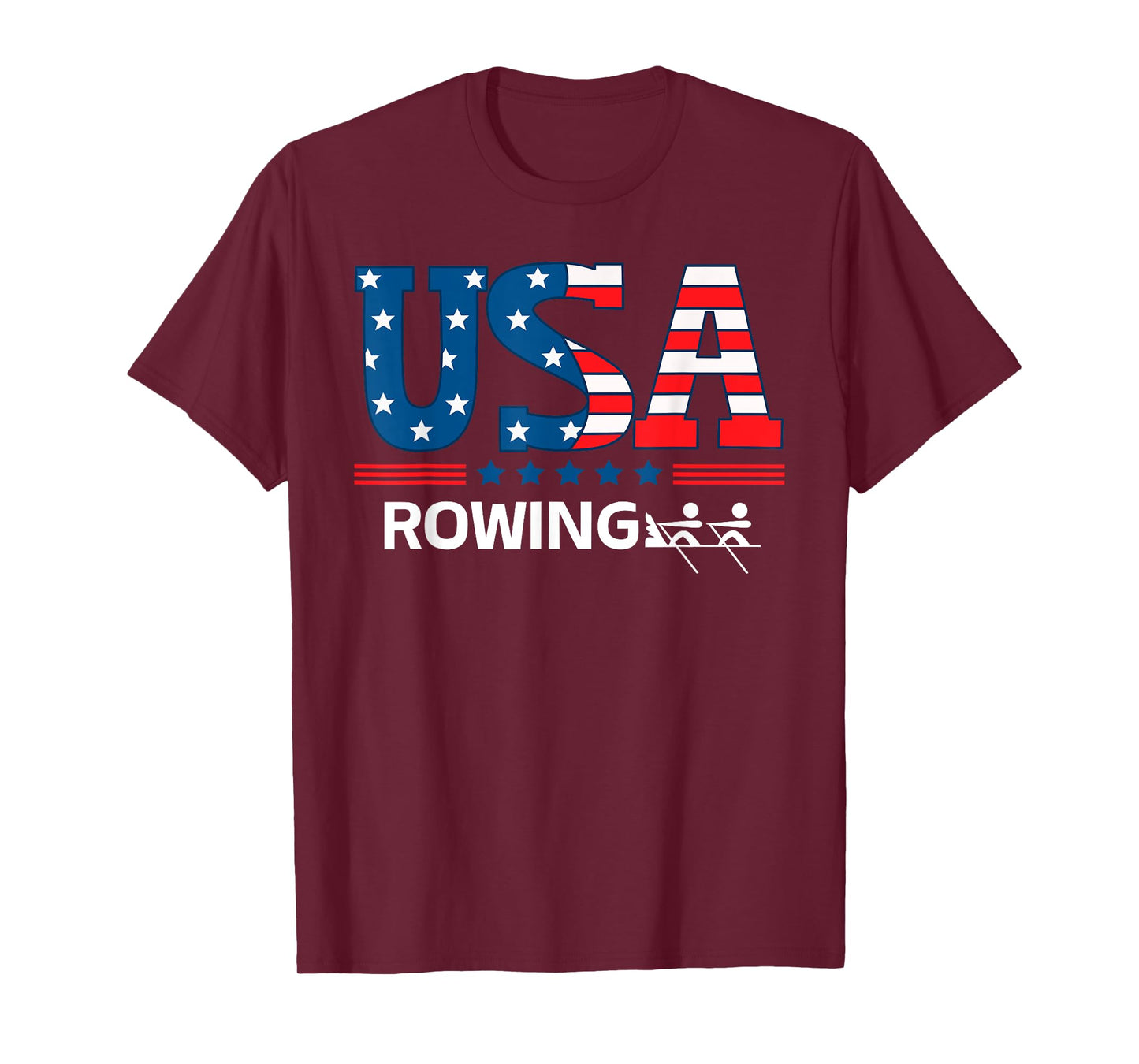 United States Flag Rowing USA Team Sport Rowing T-Shirt