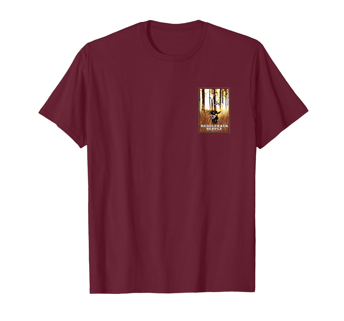 Saddleback Hunting Dog Logo Lightweight Graphic T-Shirt
