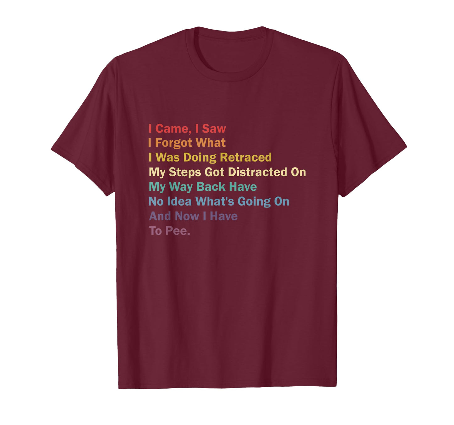 I Came I Saw I Forgot What I Was Doing Funny Sarcastic T-Shirt