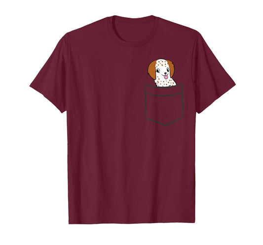 English Setter Dog In Pocket Funny English Setter T-Shirt