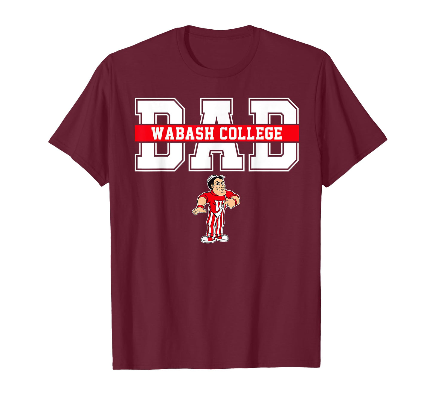 Wabash College Dad Father Arch Vintage Design Men T-Shirt
