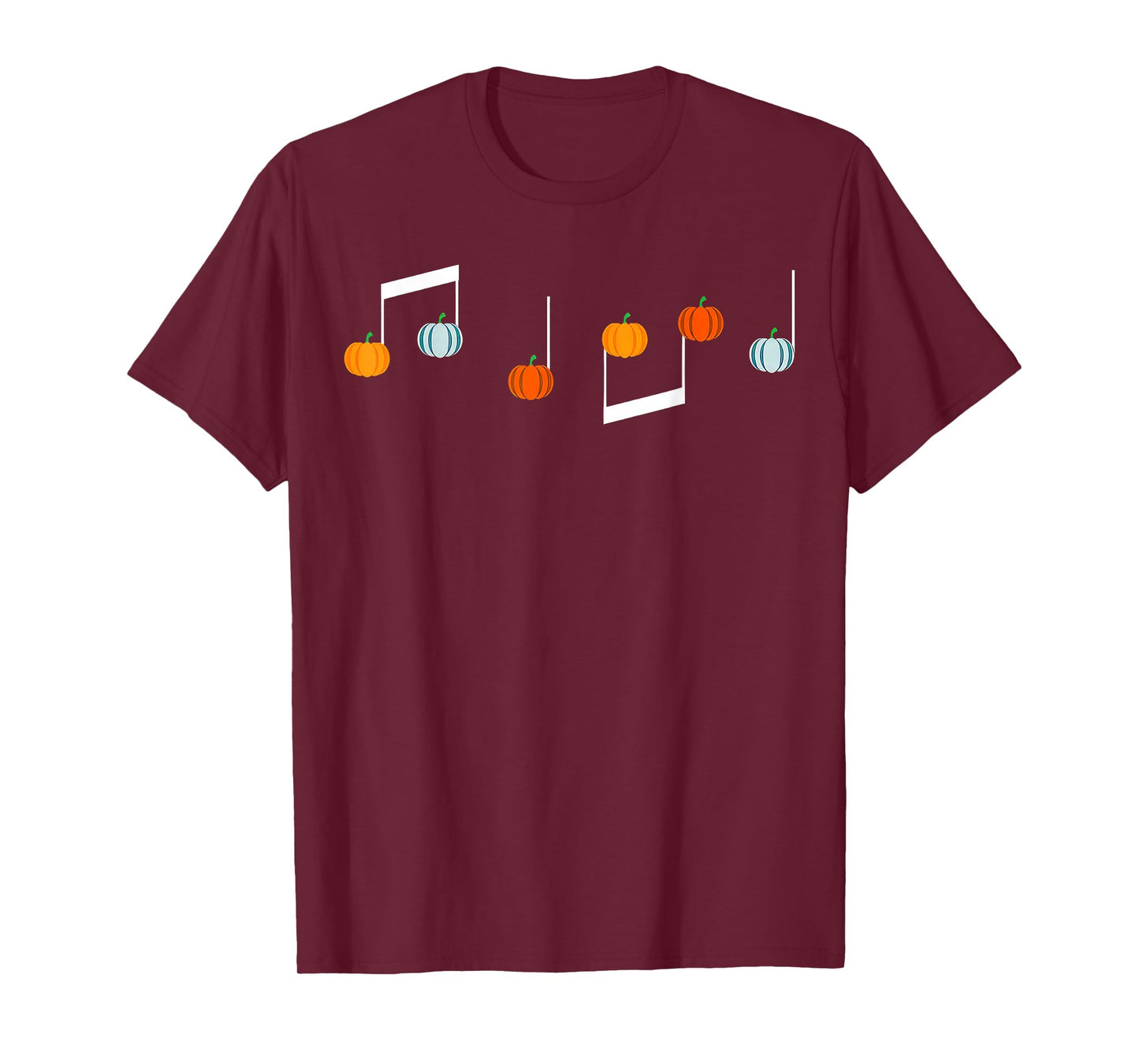 Music Note Pumpkin Fall Music Teacher Halloween Costume T-Shirt