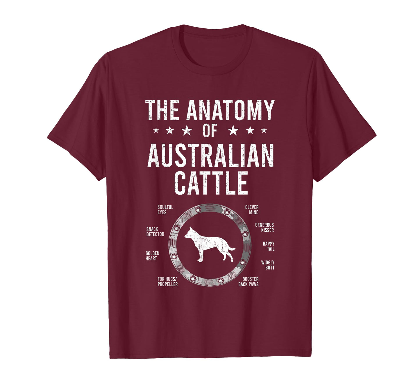 Anatomy of Australian Cattle Dog Lover T-Shirt