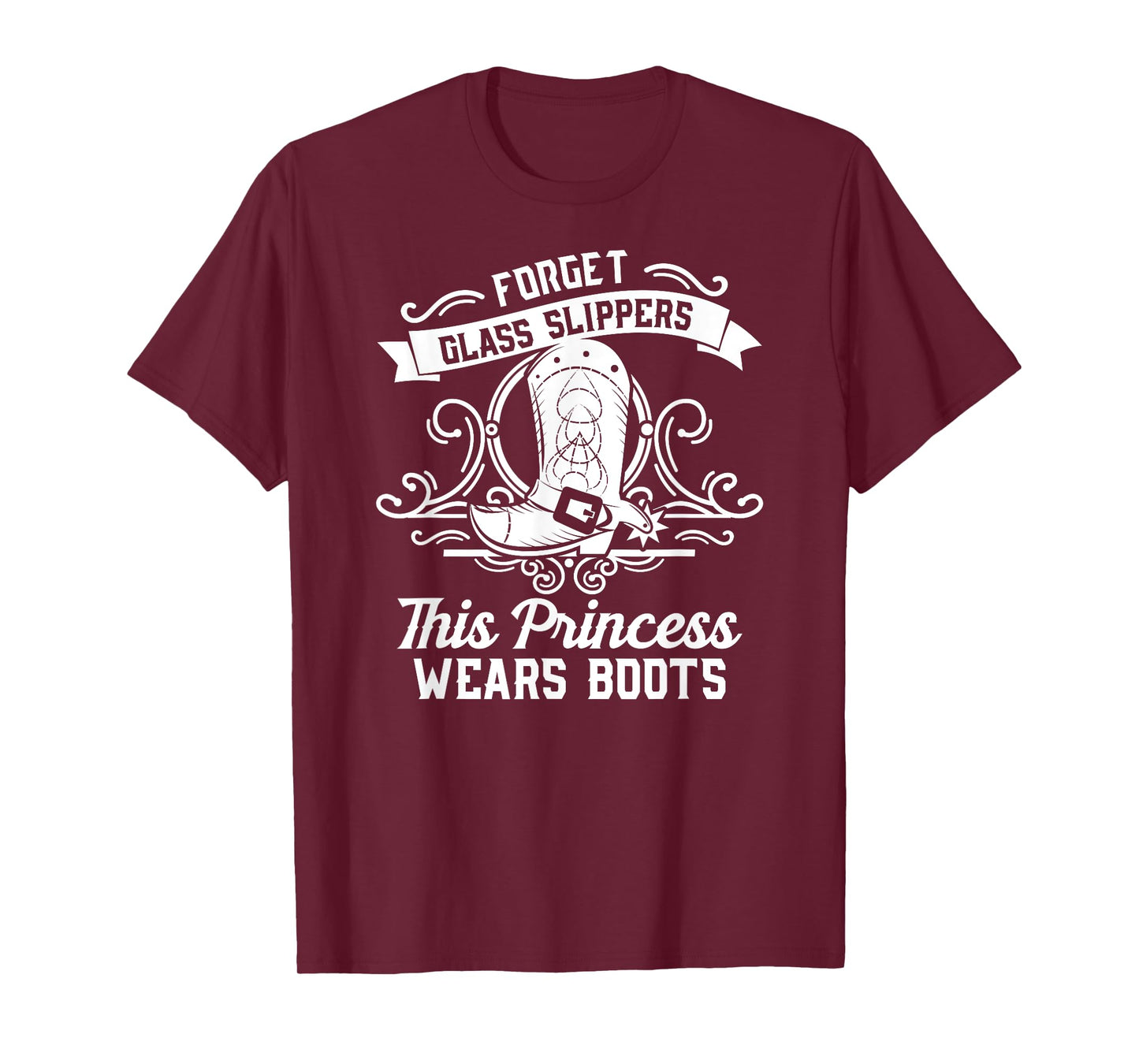 Fun Badass Princess Wears Boots Cowgirl Gift Design T-Shirt