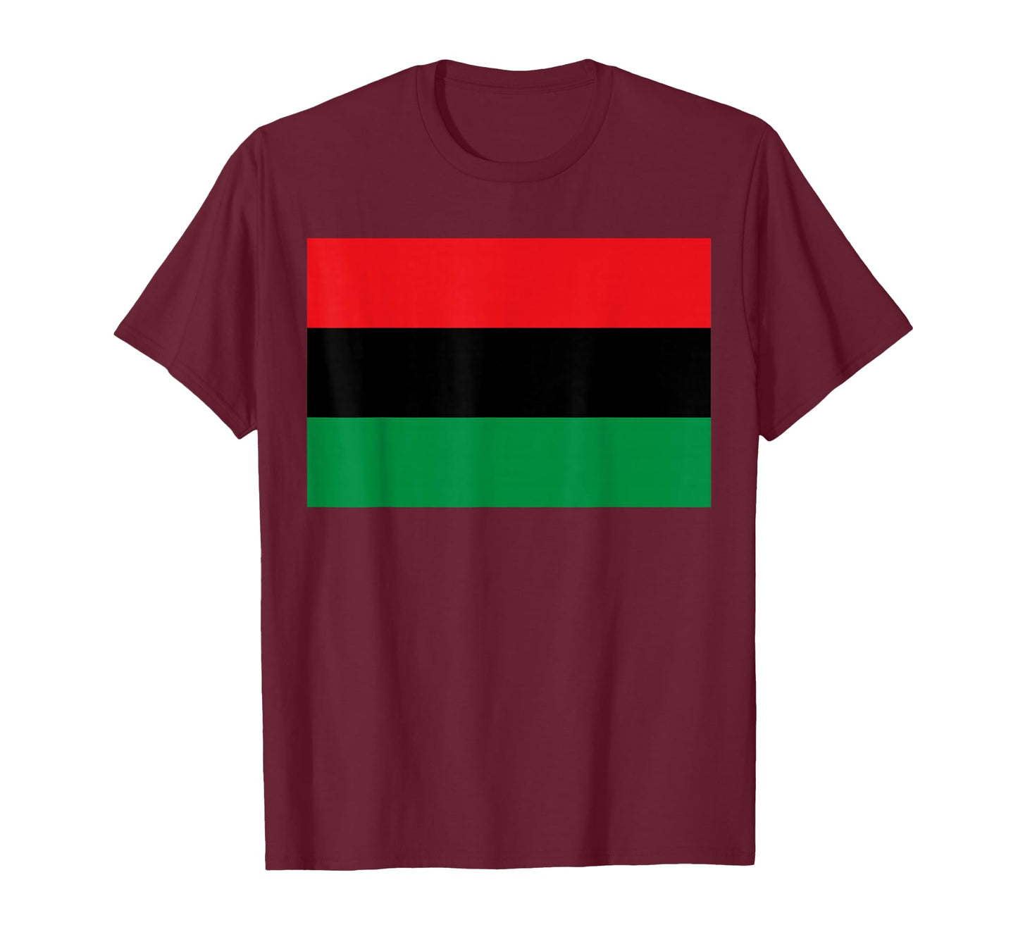 Pan African UNIA Flag Map Continent Black History Month Gift T-Shirt