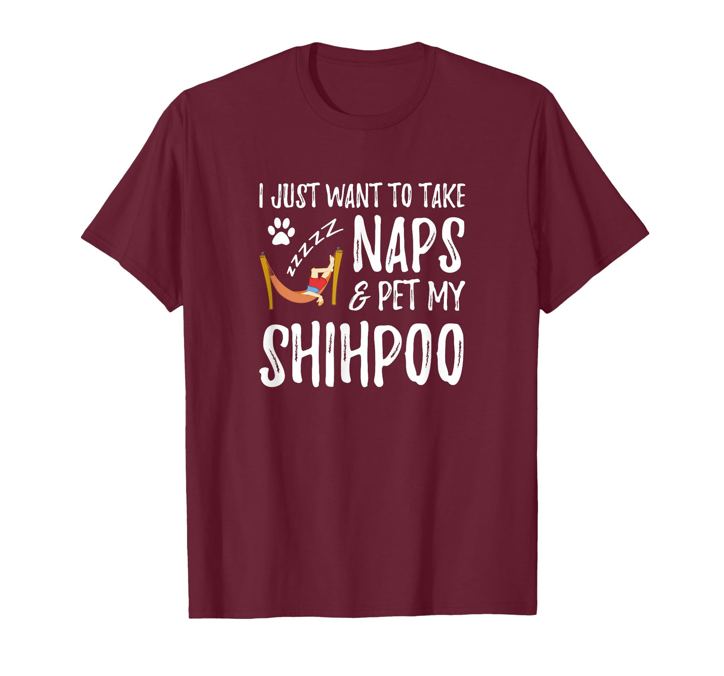 Shihpoo Mom Nap T-Shirt Funny Dog Mom Gift Idea T-Shirt for Men Women Kids