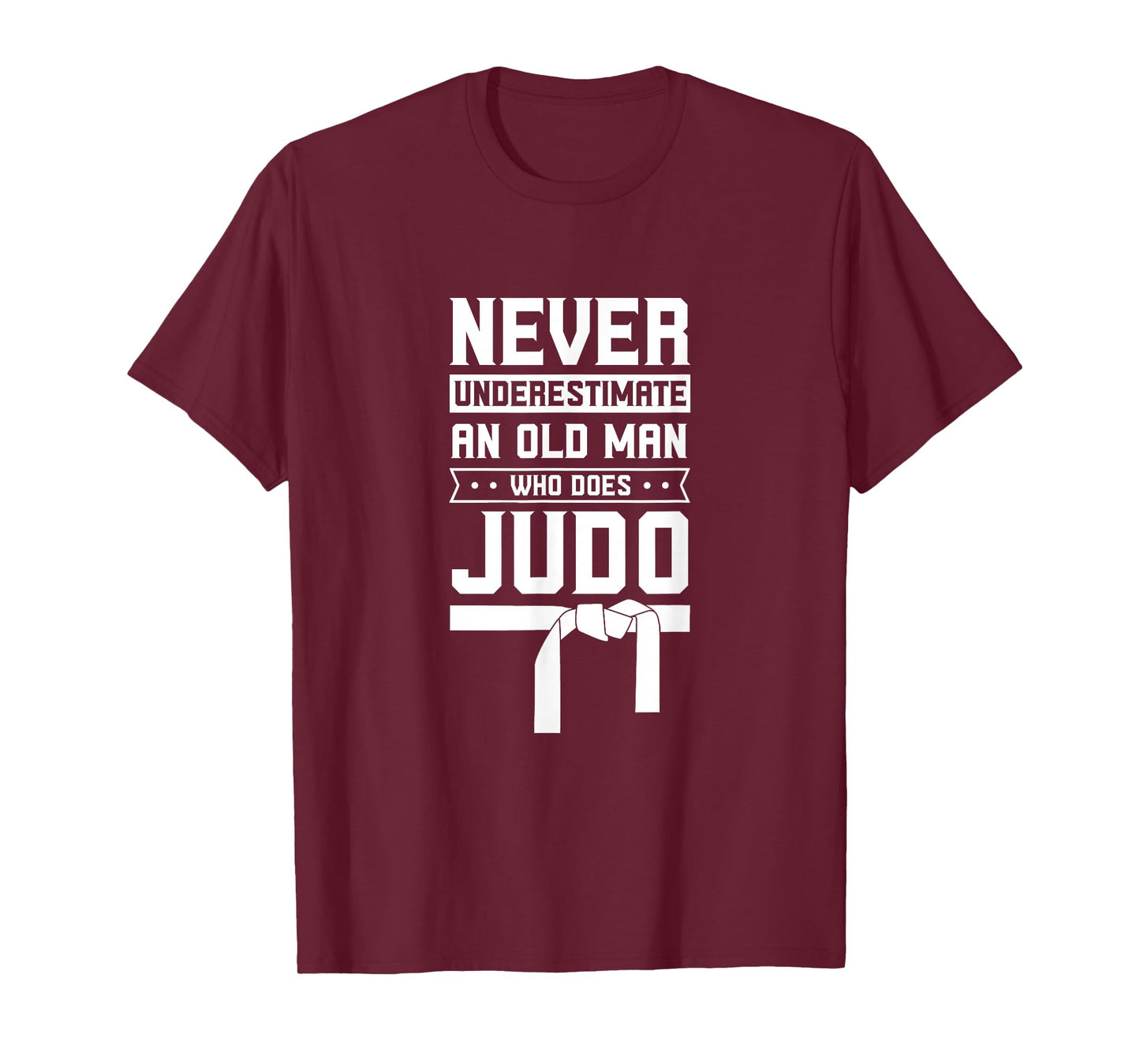 Black Belt Coach Japan Funny MMA Never Underestimate Old Man Judo Fighter Judoka Martial Arts T-Shirt