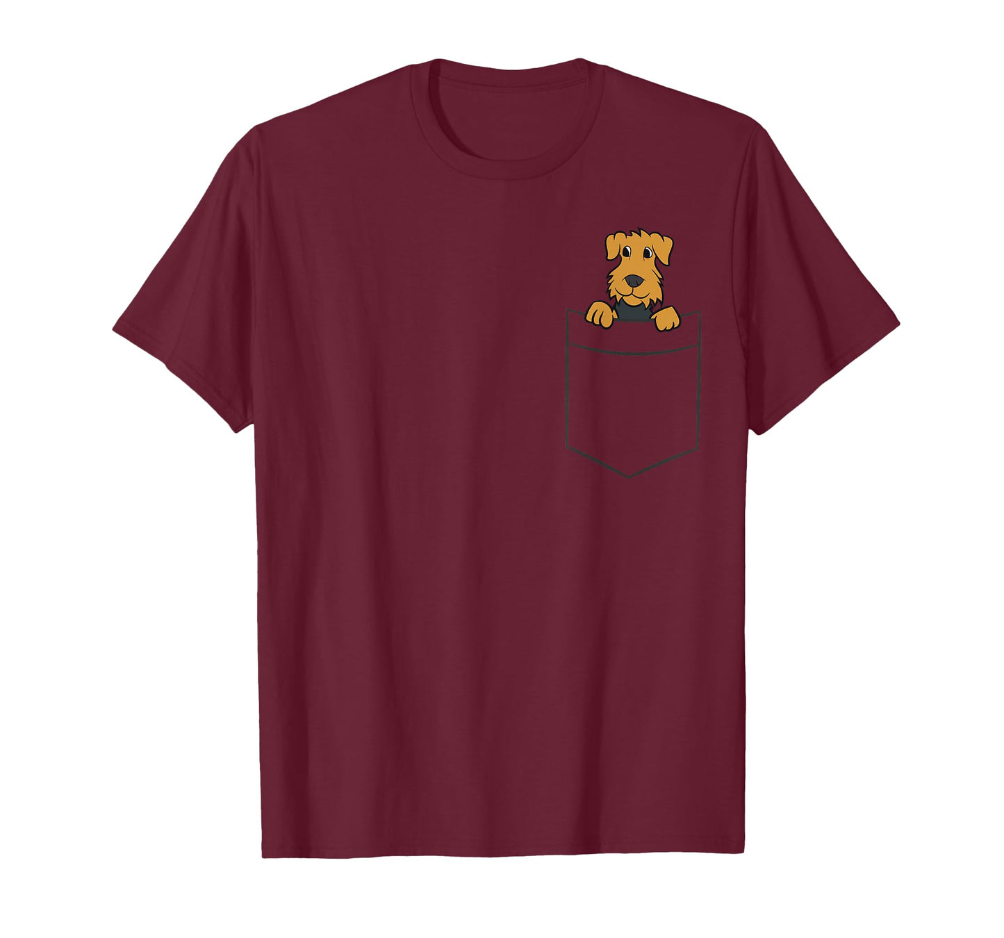 Airedale Terrier in A Pocket Cute Airedale Terrier Dog T-Shirt