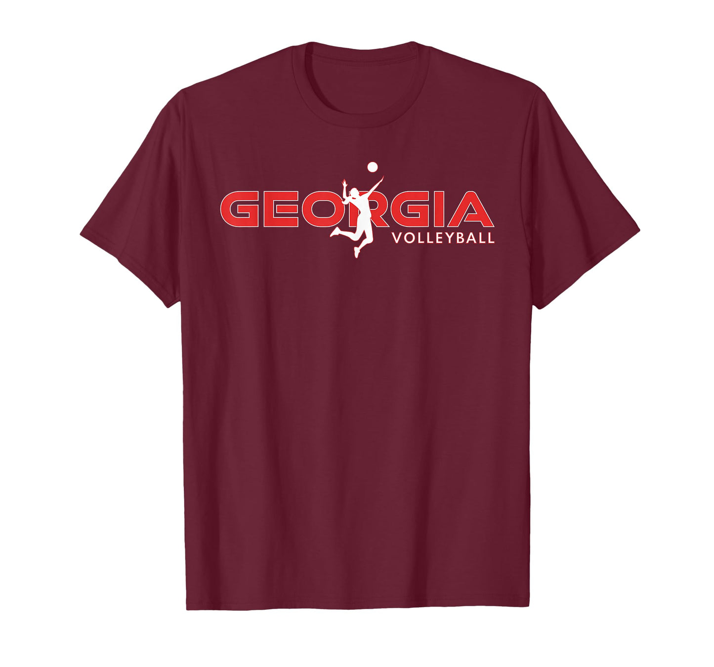 Court Game GA Girls Team Atlanta Georgia Volleyball Player T-Shirt