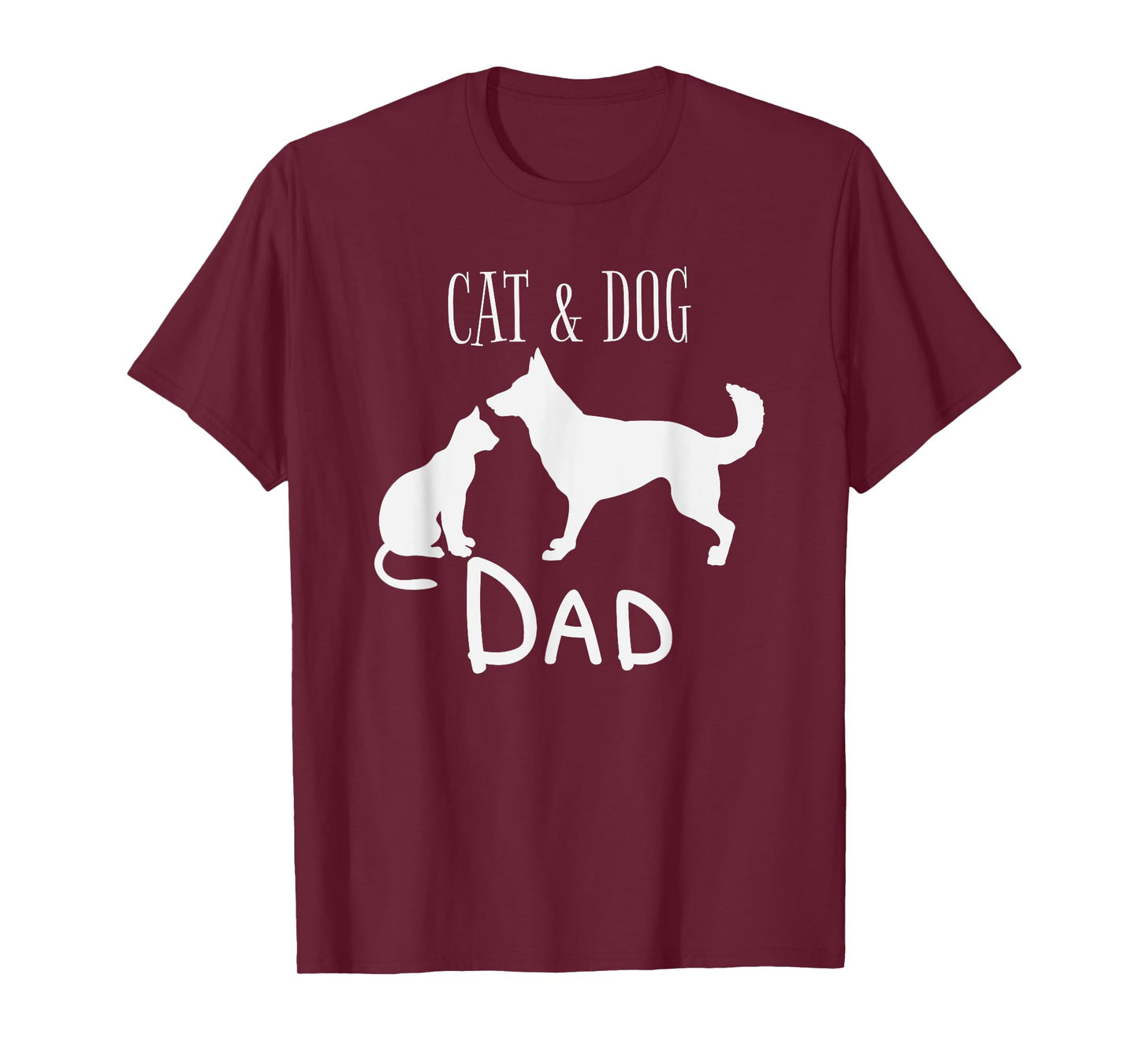 Cat Dog Dad Owner Cute Father Daddy Pet Animal Papa Gift T-Shirt