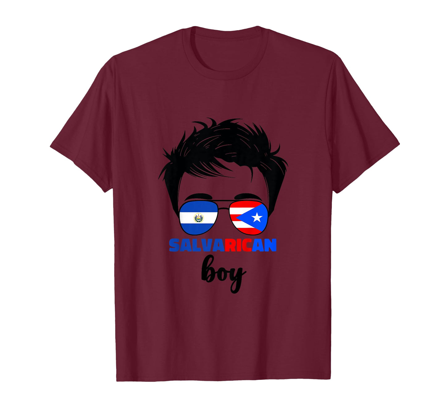 Kids Half Salvadorian And Puerto Rican Rico El Salvador Baby Boys T-Shirt