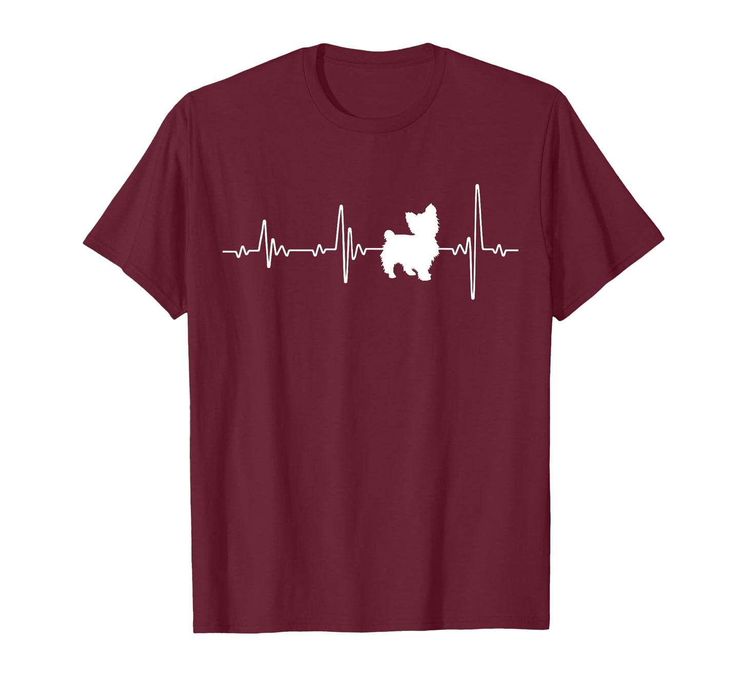 Yorkshire Terrier Love Heartbeats Yorkie Lover Gifts T-Shirt