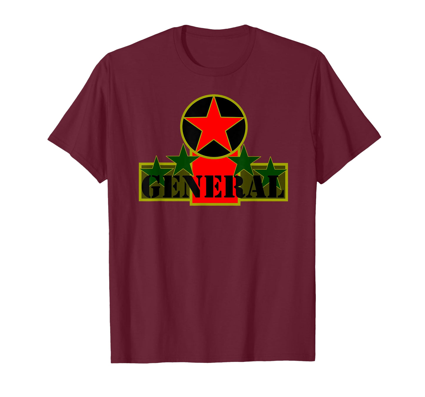 FIVE STARS GENERAL RANK ARMED FORCES COMMANDER CLASSIC TEE T-Shirt
