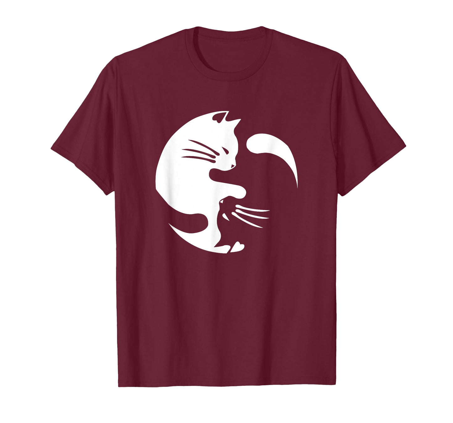 Cat Yin Yang Peace Loving Interconnected T-Shirt Gift Idea T-Shirt