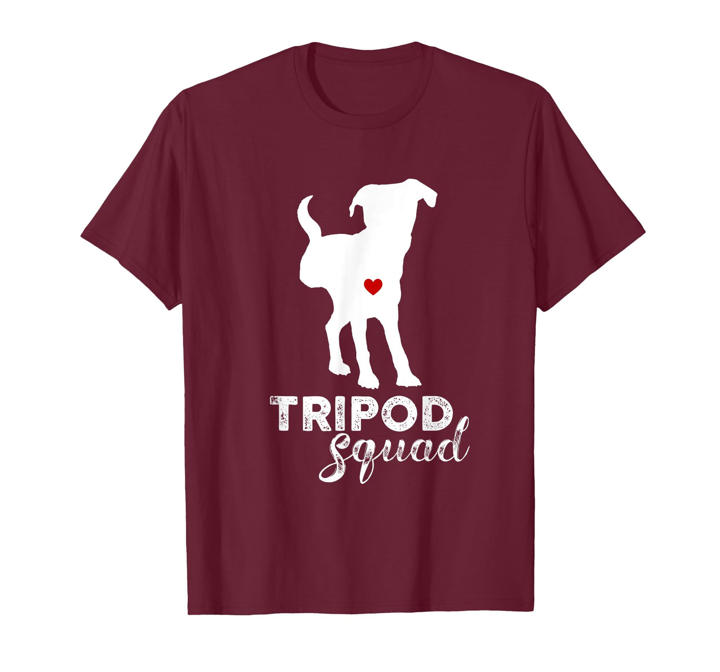 Tripod Squad, Right Back Leg Amputee, Tripaw Dogs T-Shirt
