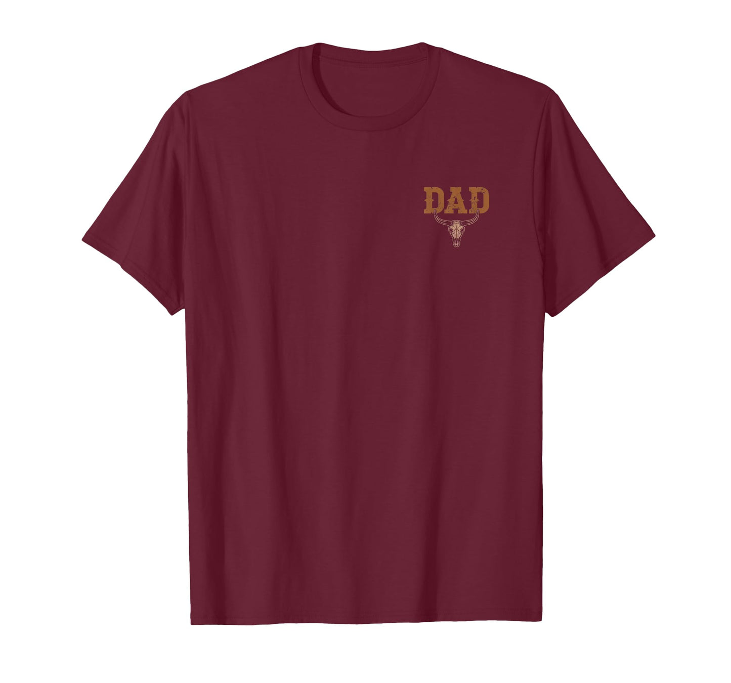 Dad Skull Fathers Day Shirt Western Rodeo Family Matching T-Shirt