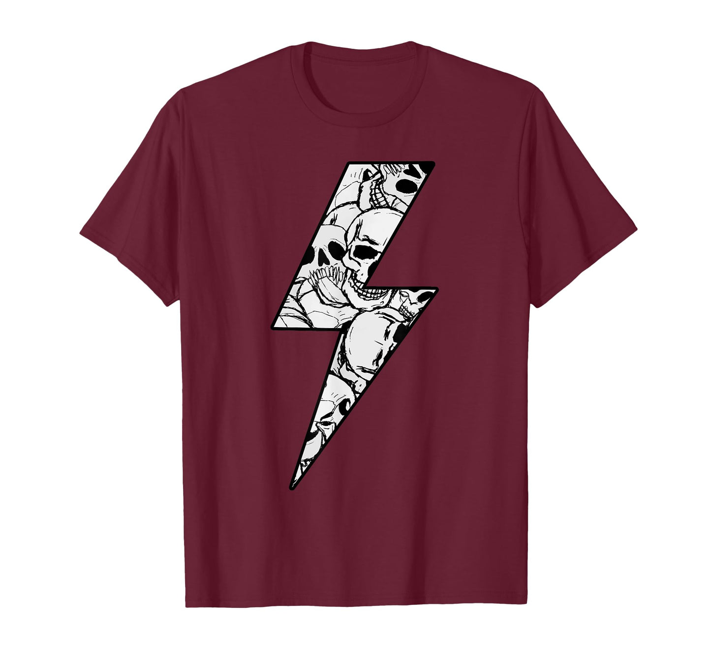 Awesome SKULLS CAMO Lightning Bolt T-Shirt