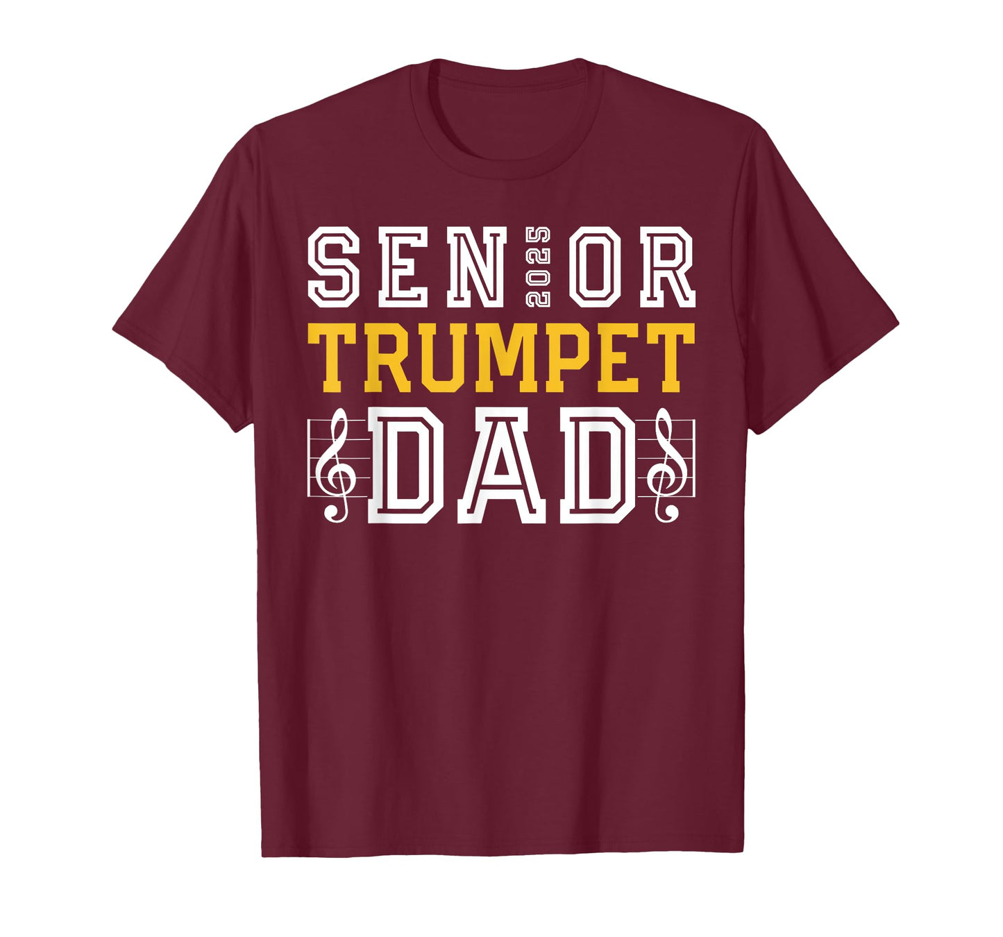 Senior Trumpet Dad 2025 Marching Band Class Of 2025 Trumpet T-Shirt