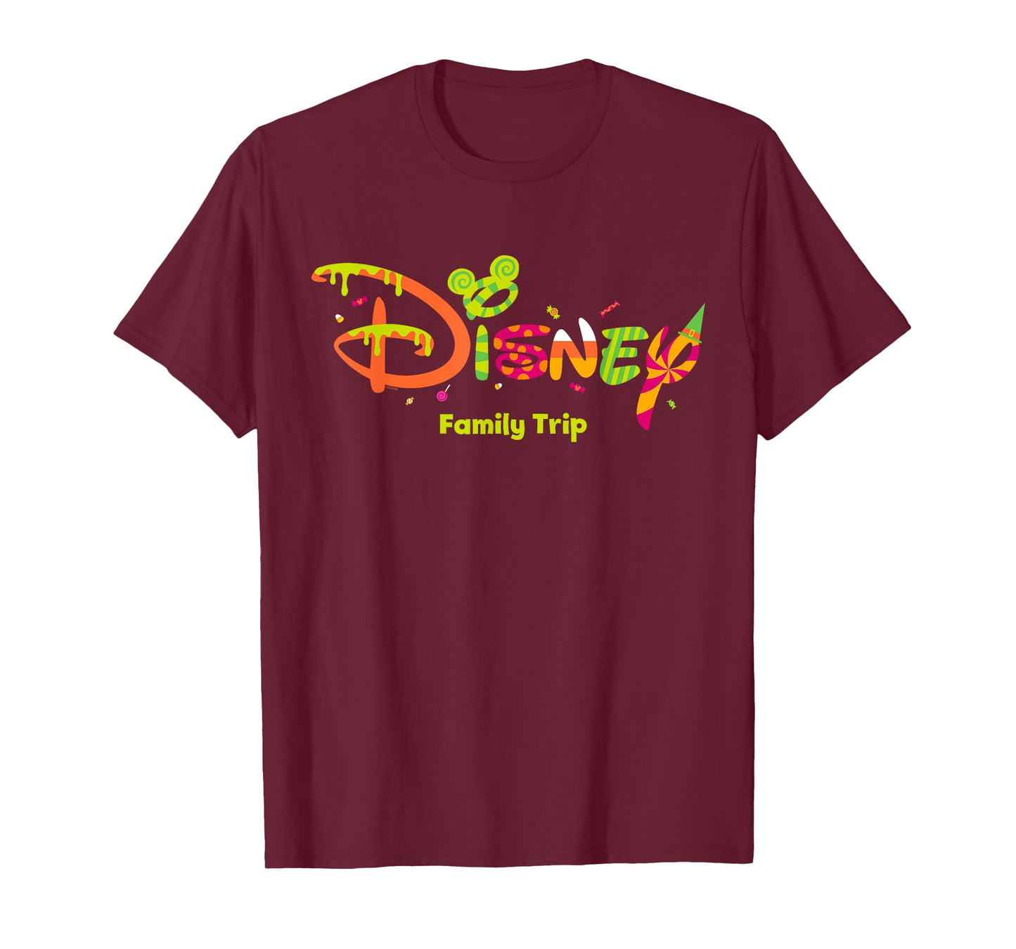 Disney Family Trip Halloween Treats Script Logo Vacation T-Shirt