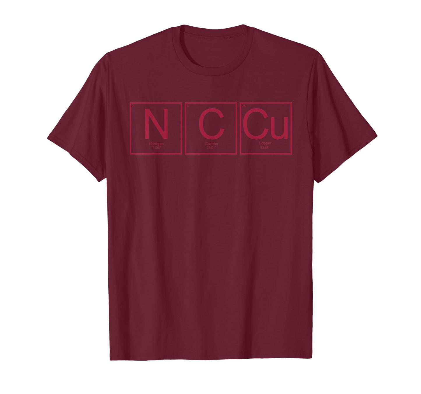 Periodic Table Chemistry with The Elements N C Cu T-Shirt