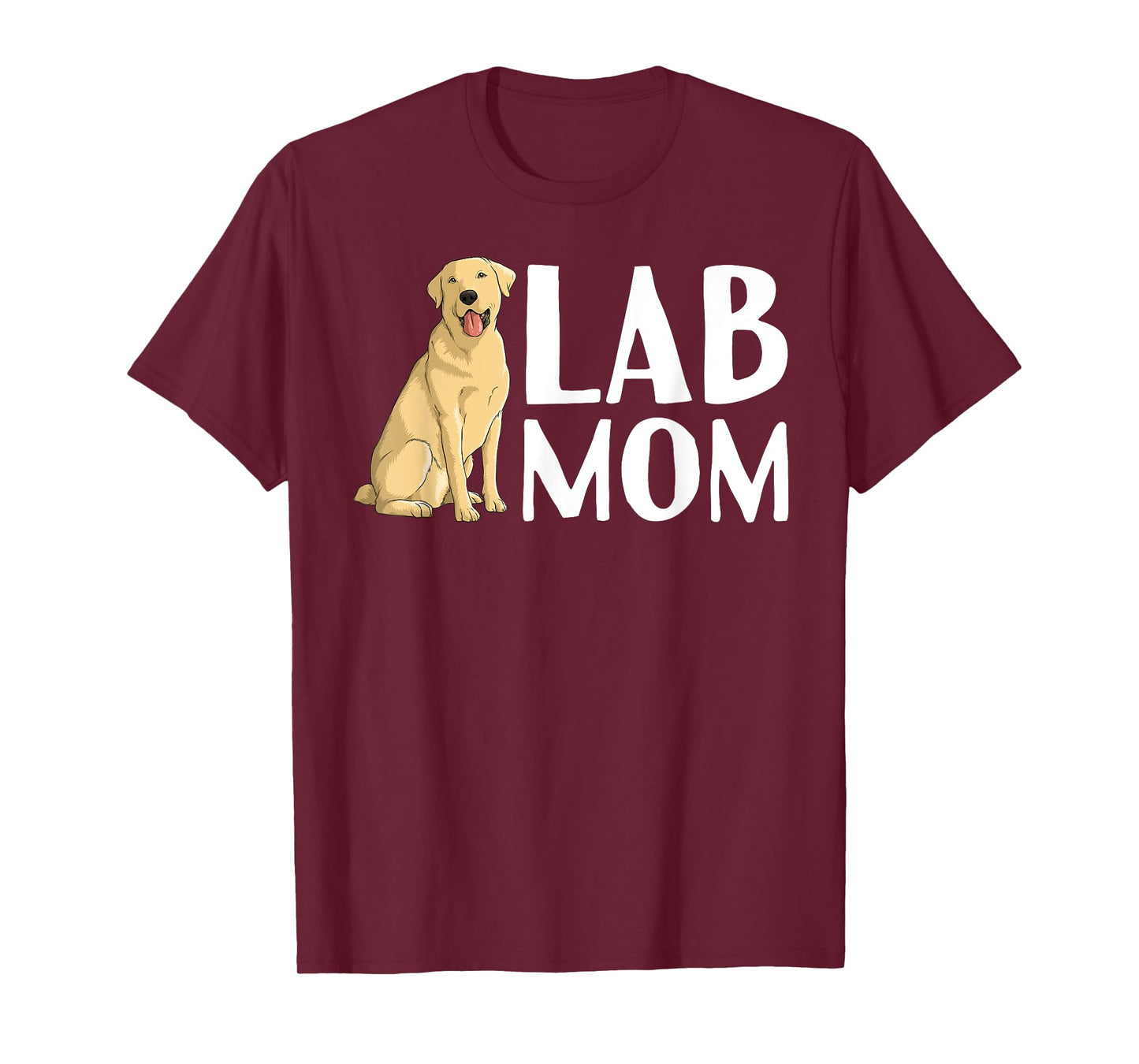 Cute Labrador Art For Women Mom Labrador Retriever Lab Dog T-Shirt