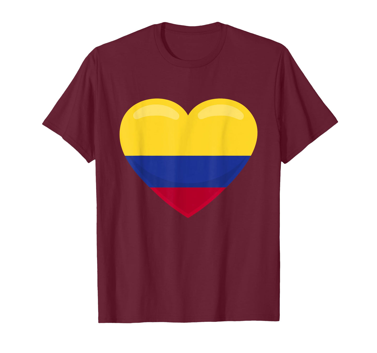 Love for Columbia - Flag Heart T-Shirt