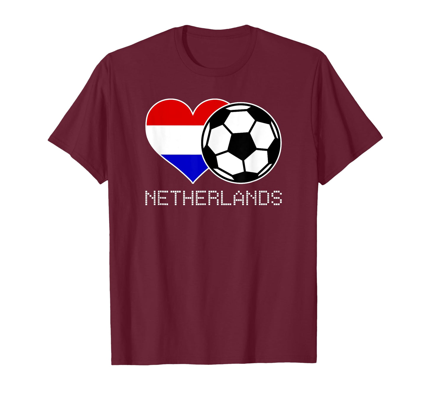 Netherlands Soccer Dutch Flag Love Nederland Pride Heart T-Shirt