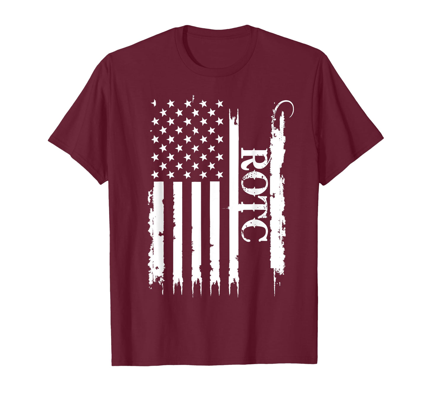 ROTC United States Distressed w US Flag T-Shirt