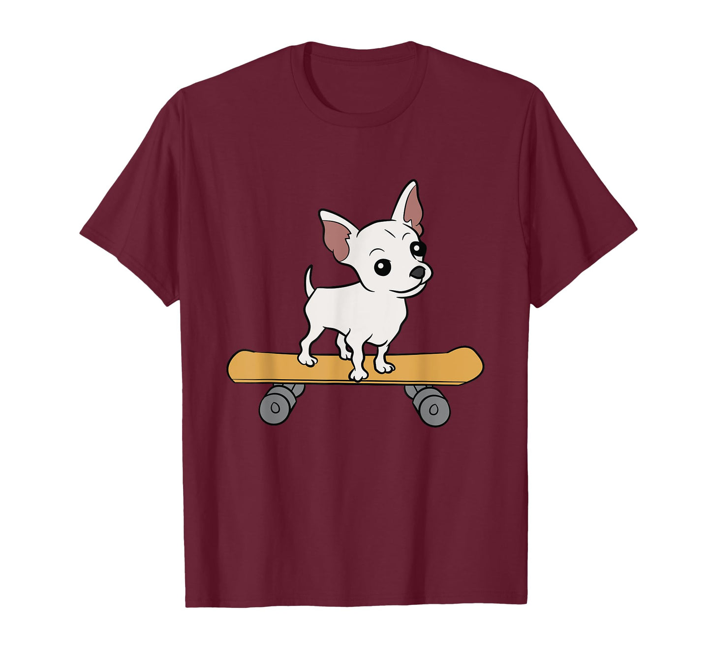 Chihuahua Skateboard Cute Chihuahua Skateboarding T-Shirt