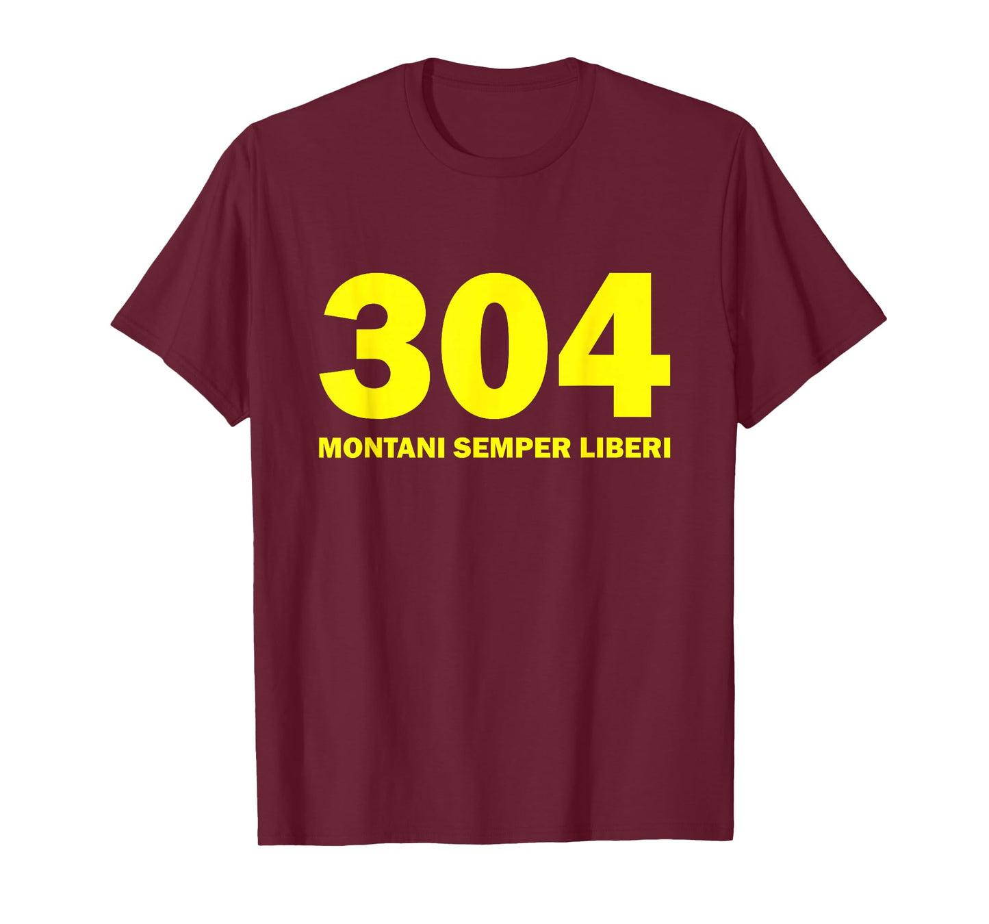 304 Montani Semper Liberi West Virginia T-shirt Blue Gold T-Shirt