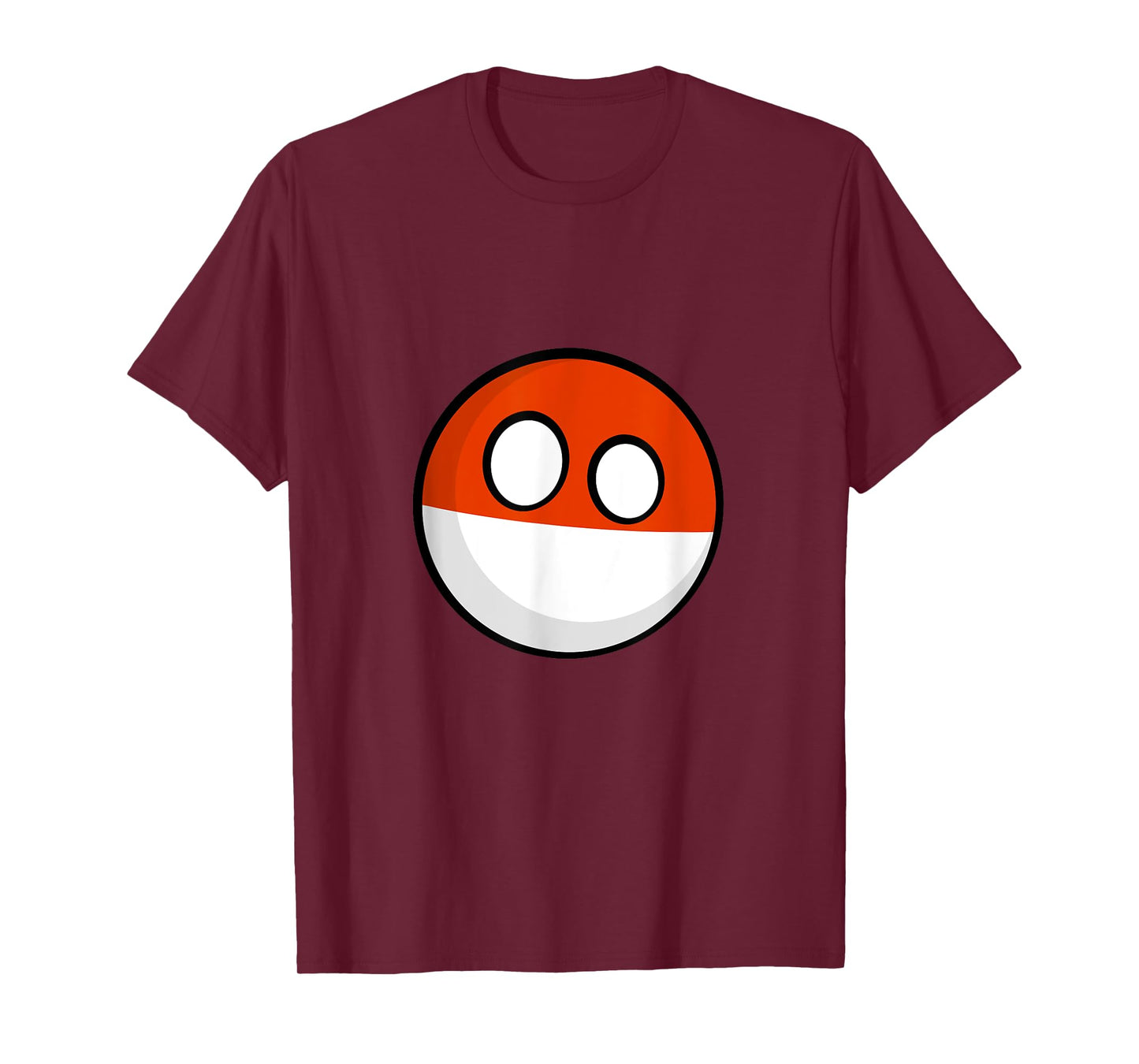 Polish Heritage Polandball Countryball Funny Flag T-Shirt