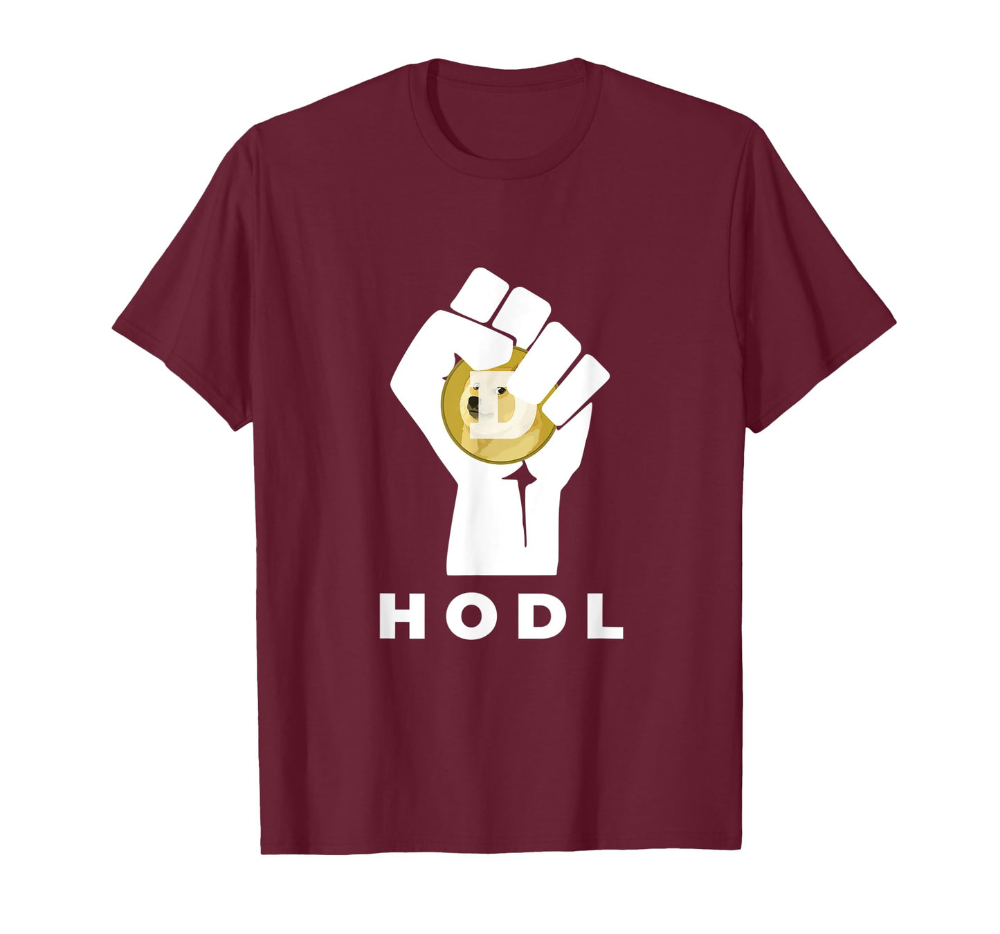 Dogecoin Hodl Hand | The Dogecoin Raised Fist Hodl T-Shirt