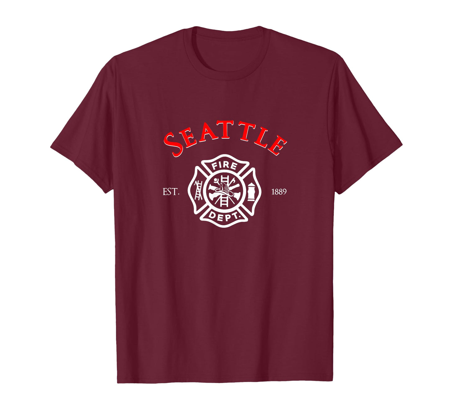 City of Seattle Fire Rescue Washington Firefighter T-Shirt T-Shirt