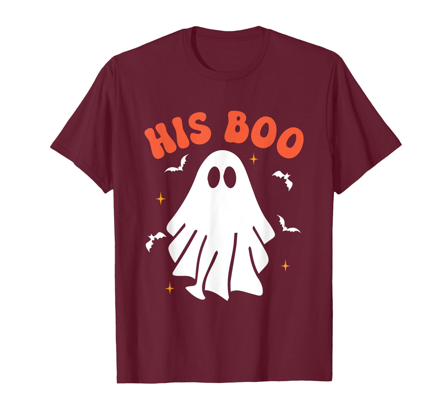Her Boo & His Boo Funny Matching Halloween Pajama Couples T-Shirt