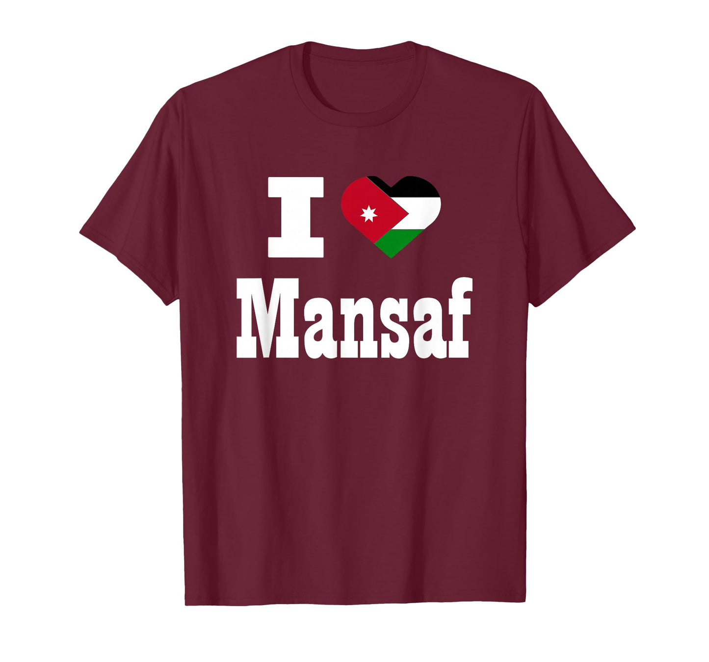 I love Mansaf foodie Jordan flag tshirt T-Shirt