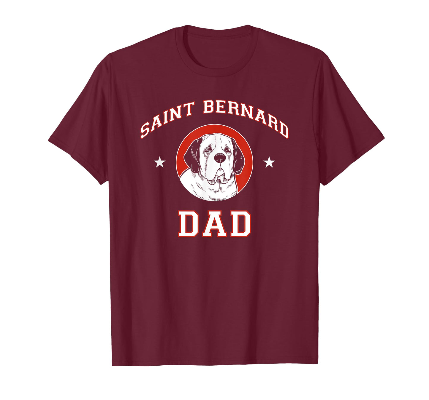 Saint Bernard Dad Dog Father Men Women Kids T-Shirt