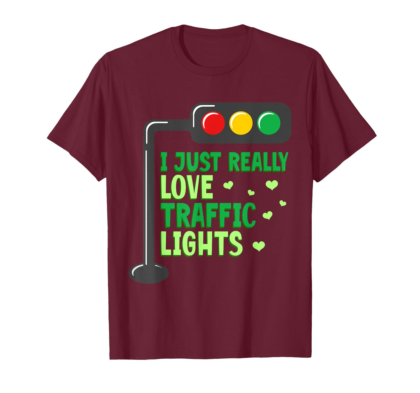 Halloween Traffic Light I Just Really Love Traffic Lights T-Shirt
