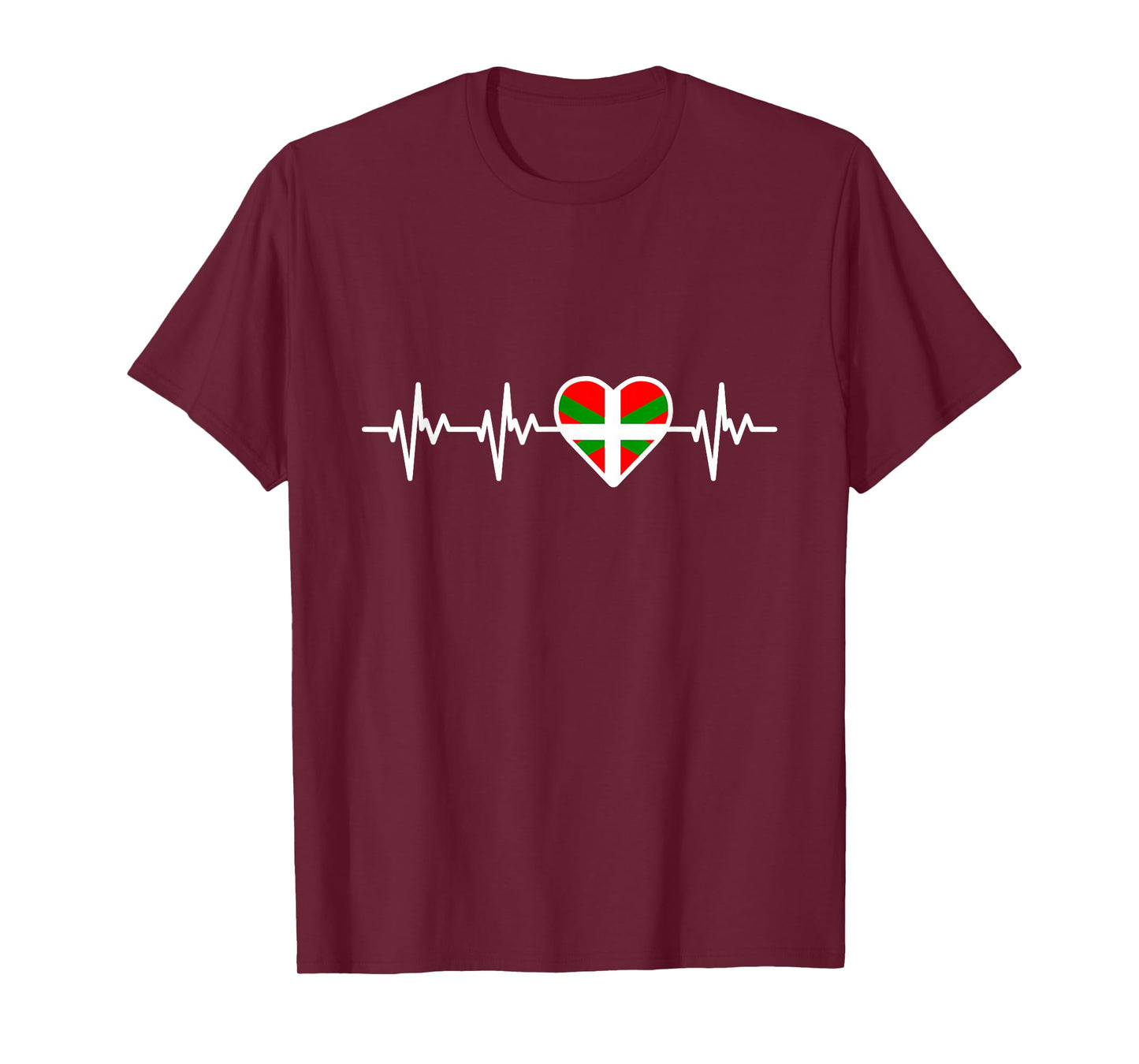 Basque Country Flag Heartbeat Basques T-Shirt