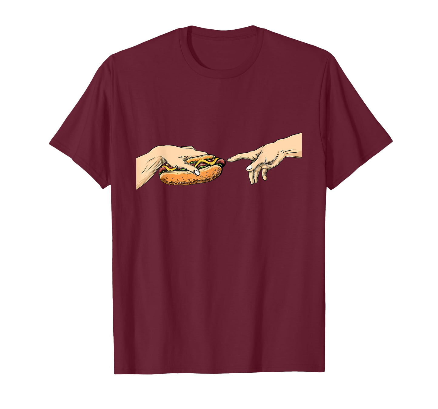 Creation of Hot Dog - Hot Dog Lover Fast Food Wiener T-Shirt for Men Women Girls Kids