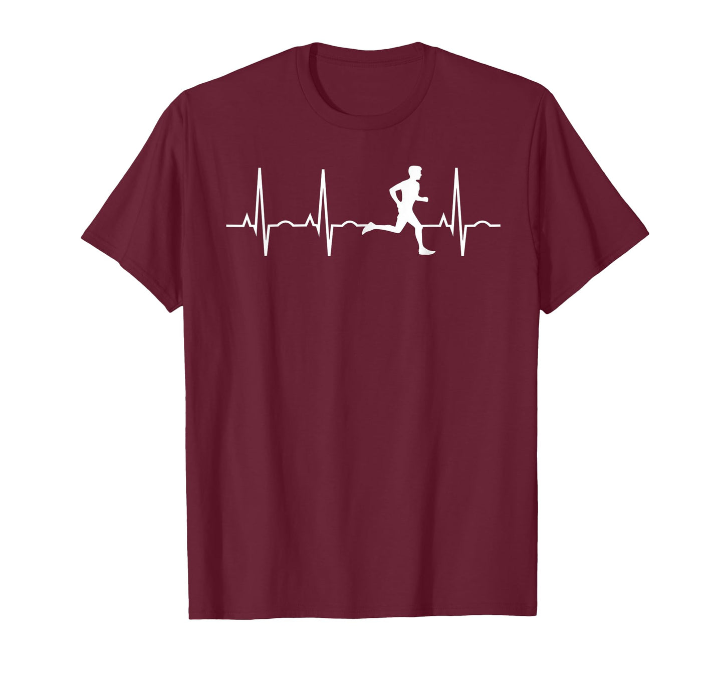 Running Tee for Men - Runners Heartbeat T-Shirt