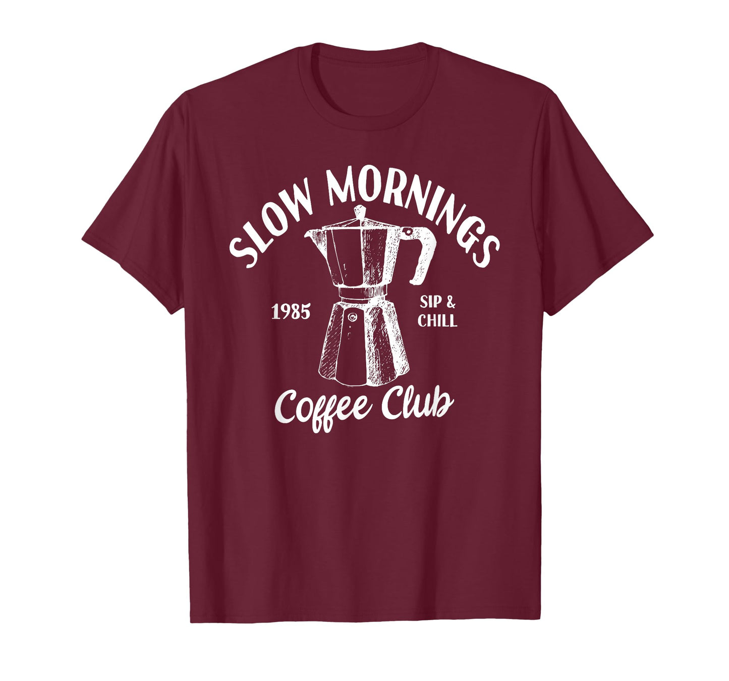 Slow Mornings Coffee Club | Coffee Lover Barista T-Shirt