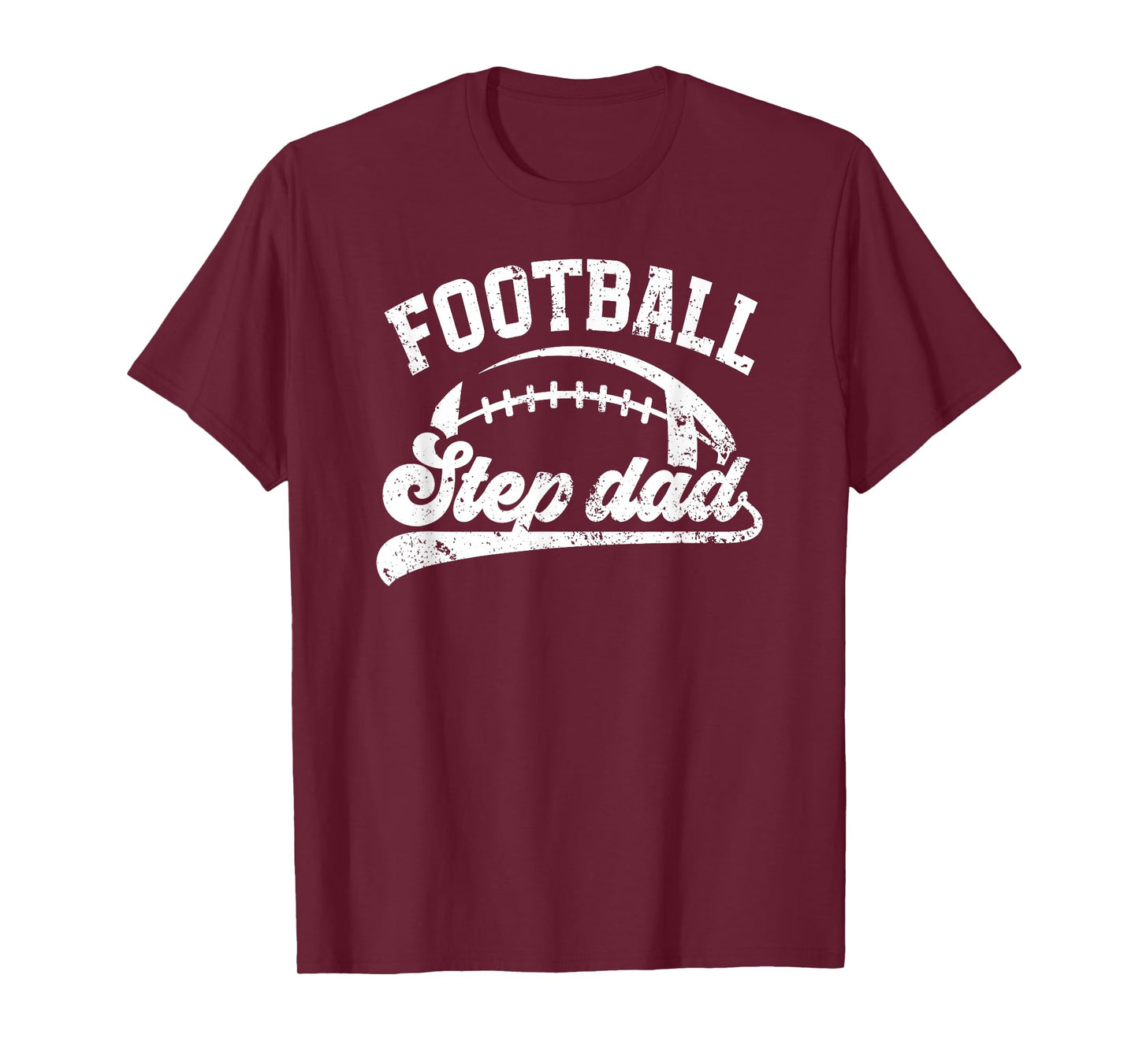 Football Step Dad Of A Football Player Stepfather T-Shirt