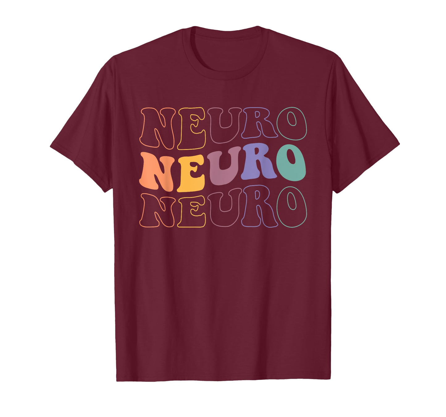 Retro Groovy In My Neuro Nurse Era Neuro Nursing Groovy Neuro Trauma Icu Nurse Neurology Nurse Neuroscience T-Shirt